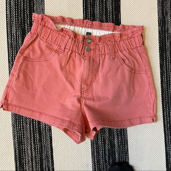 Wild Fable Pink Paper Bag‎ Short with Elastic High Waisted Size: M - Picture 7 of 8